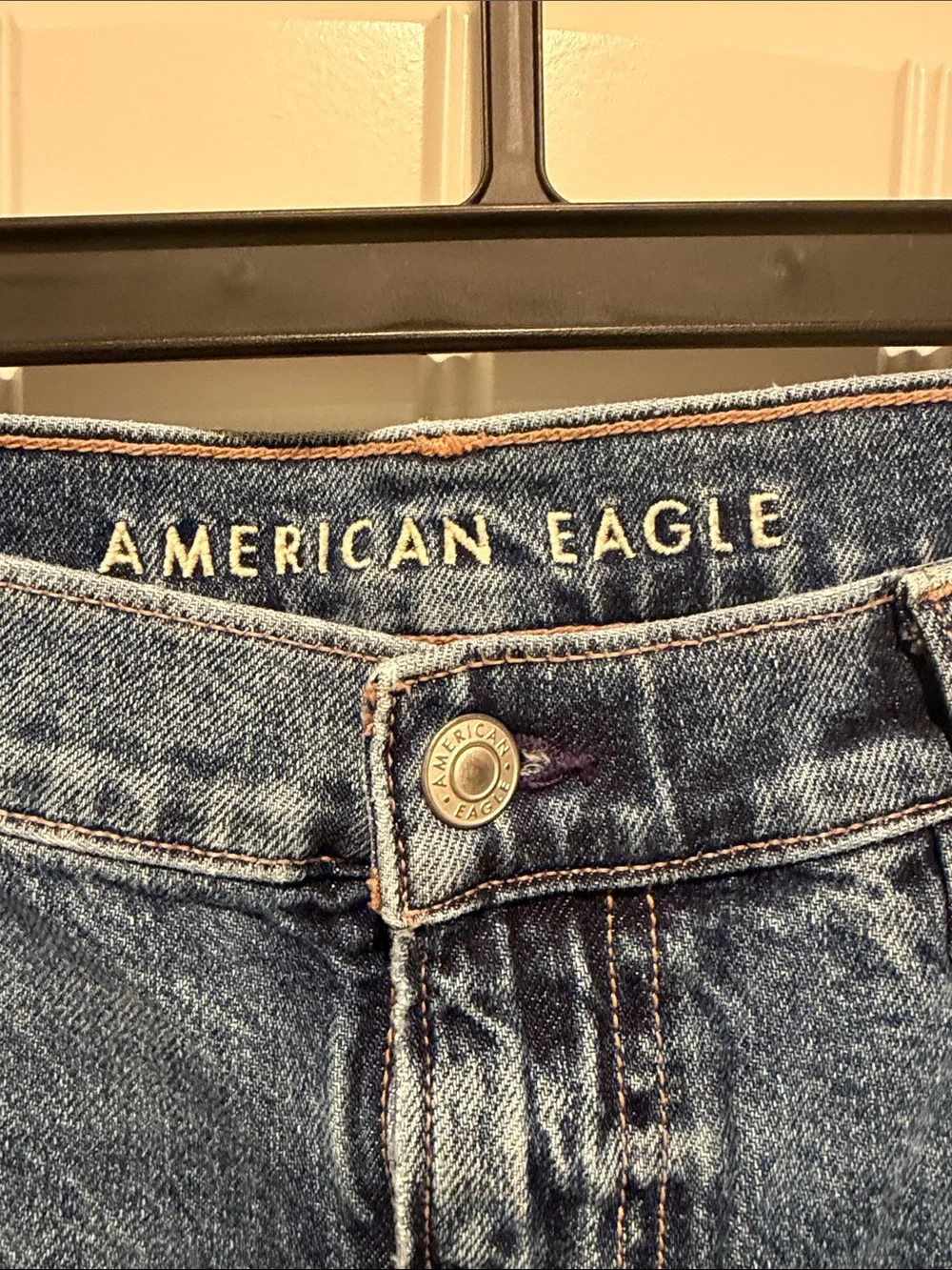 American Eagle Outfitters Men's Medium Blue Straight Jeans